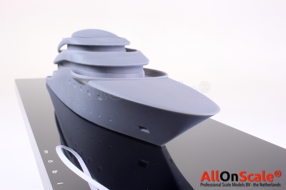 3D-printed Yacht design study | AllOnScale Technical Scalemodels