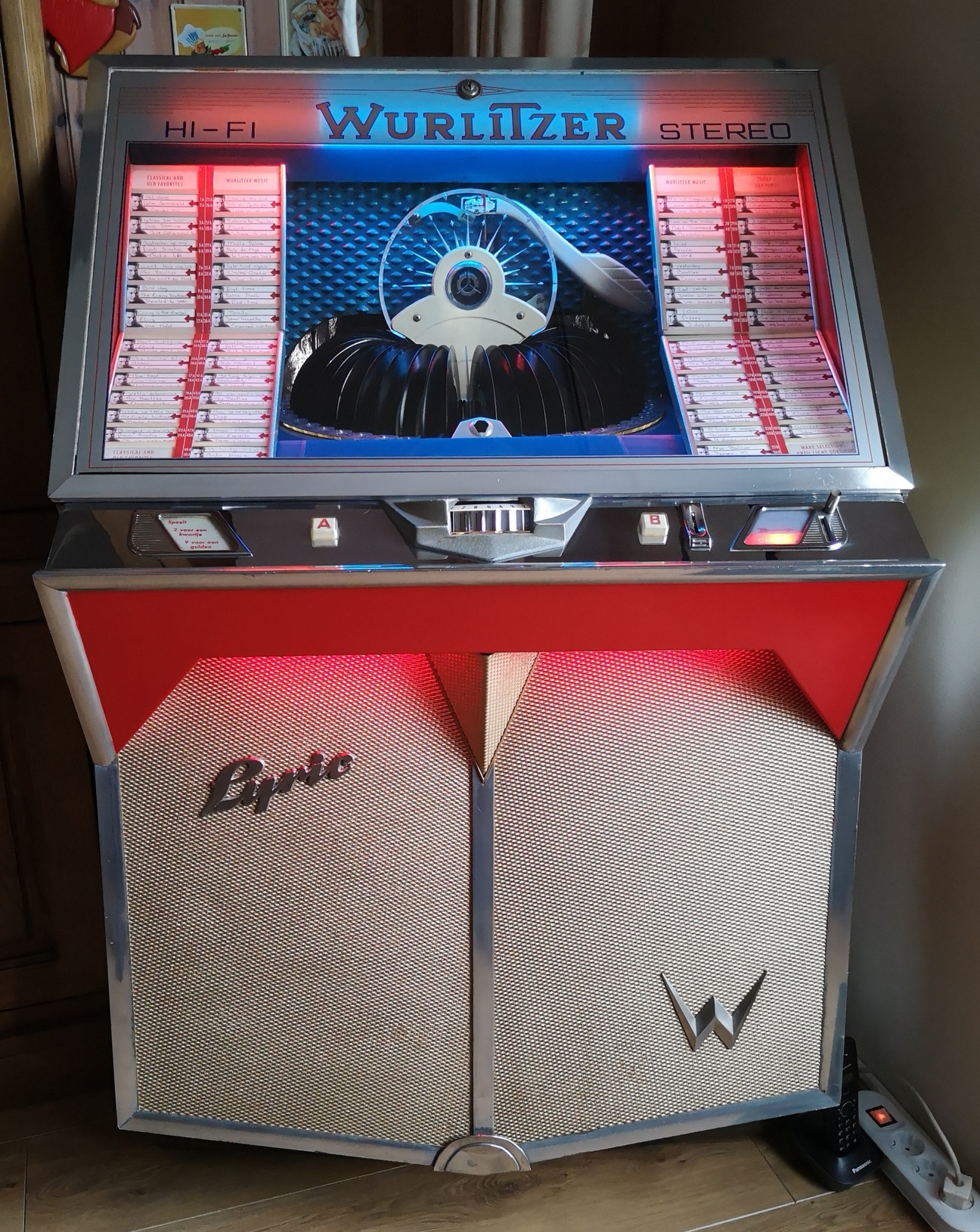 Wurlitzer Lyric Jukebox Select Wheel Repair using 3D print 